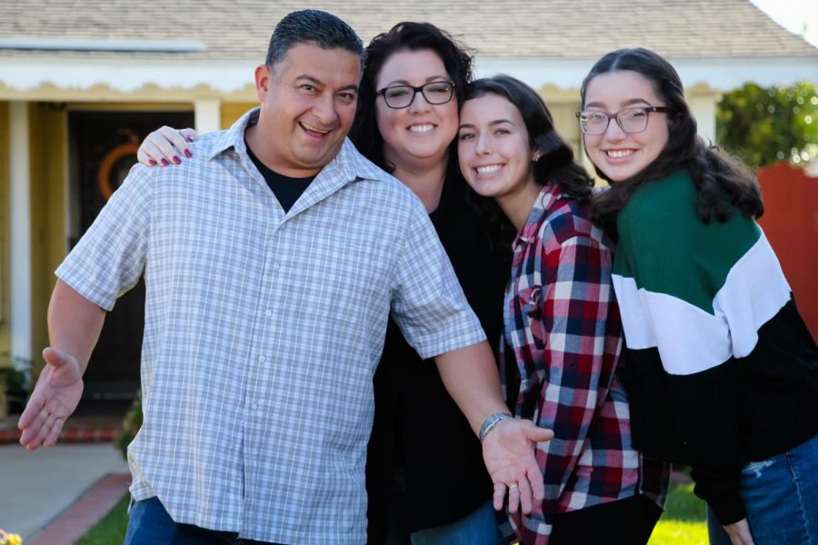 Centurion Sophia Aguayo (far right) celebrates Thanksgiving 2020 with her family.
