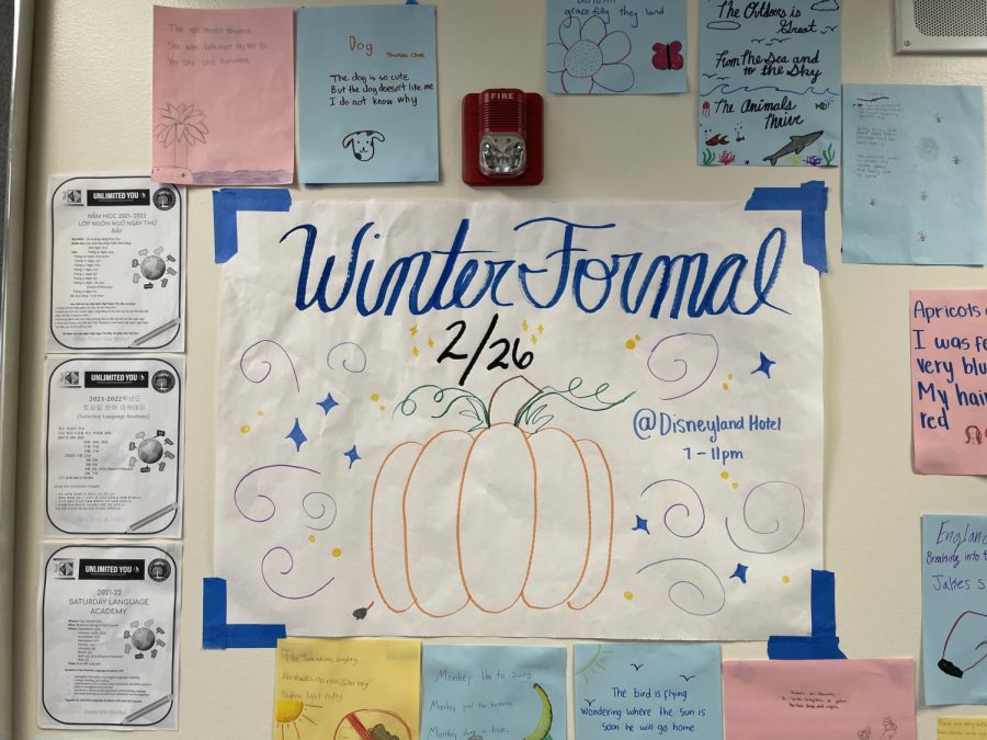 Winter Formal promotional posters have been updated with the new date.