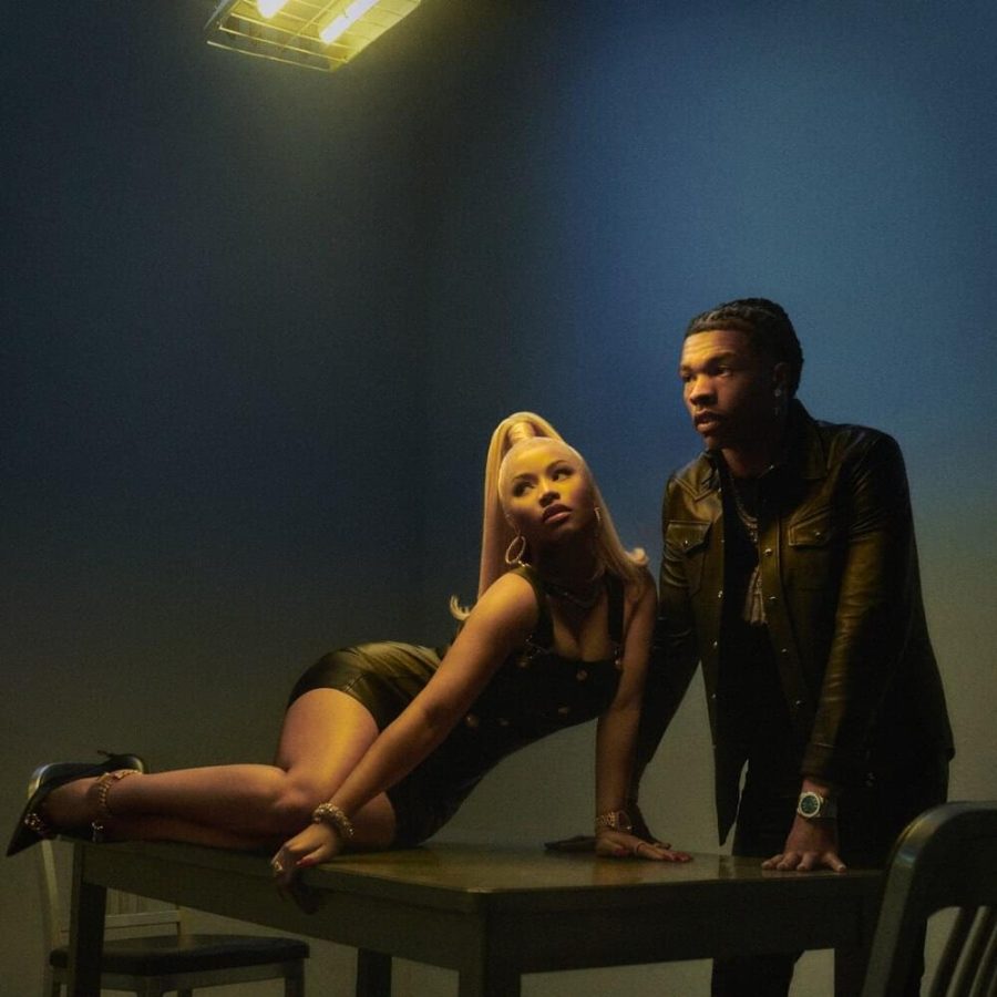 Nicki Minaj and Lil Baby pose for the cover art of their song Do We Have A Problem? (Photo Credit: Spotify)