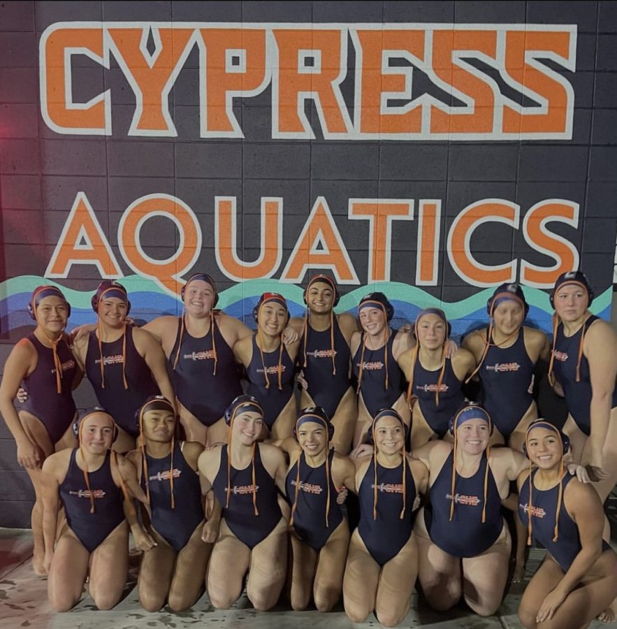 Cypresss Girls Waterpolo team returns yet again to victory.
