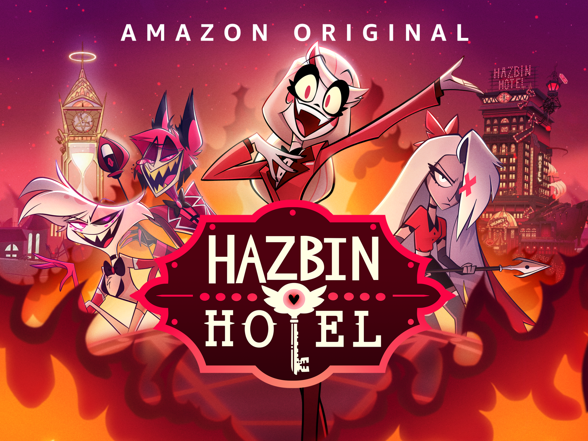 It's a happy day in Hell! The first four episodes of Hazbin Hotel are now  streaming on Prime Video!