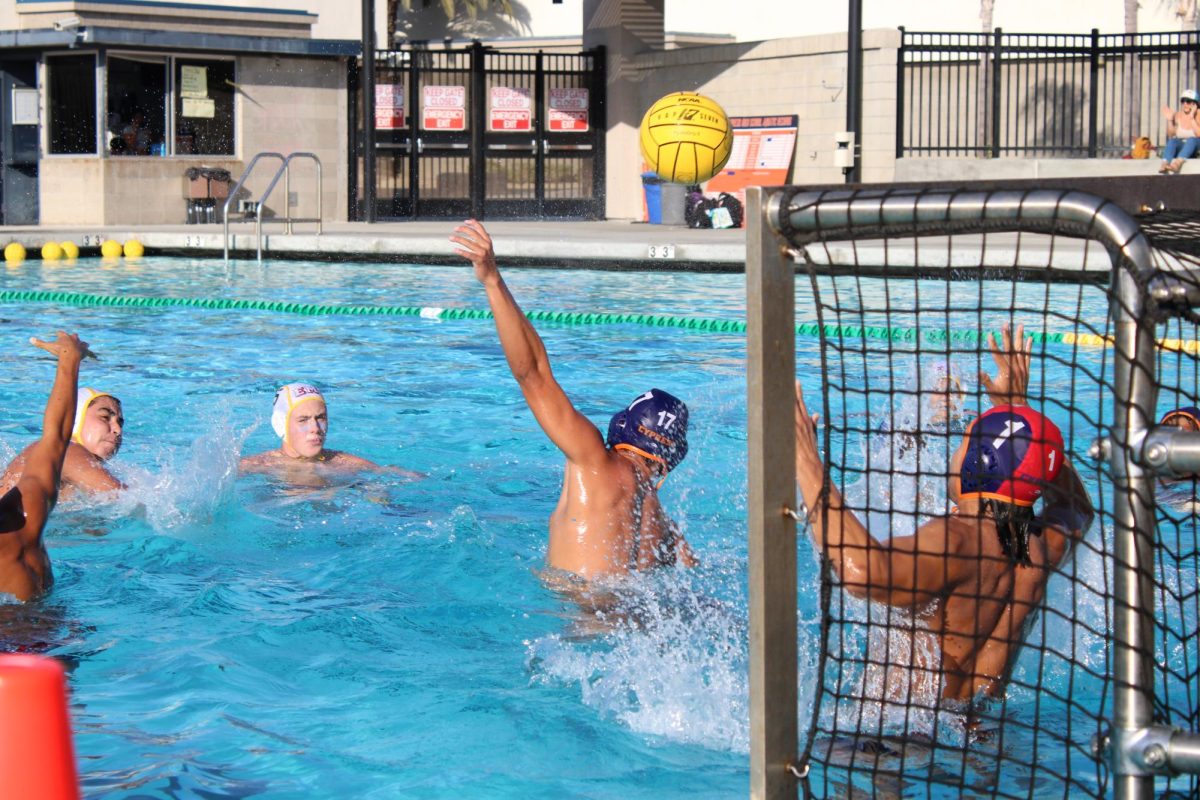 Boys Water Polo rejected numerous shots by El Modena.