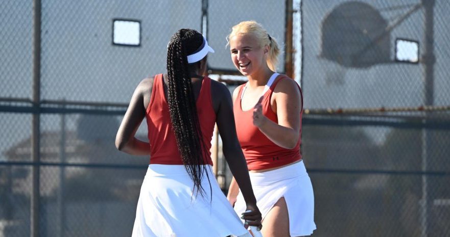 The Girl's Tennis team debuted their season with a score of 15-3 against Sage Hill.