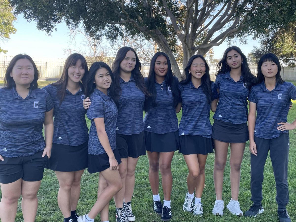 The varsity girls golf team valued supporting each other on the team.