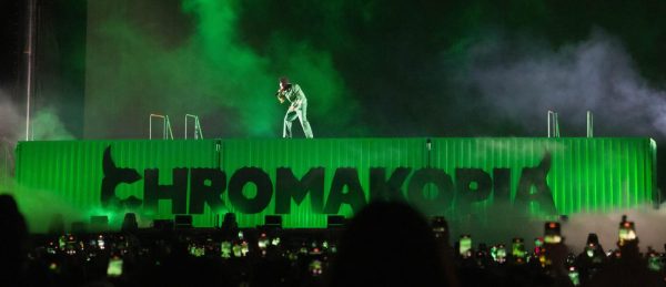 Tyler, The Creator performing in Camp Flog Gnaw for his new album.