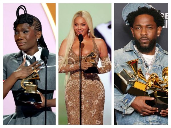 Grammy winners Doechii, Beyoncé, and Kendrick Lamar (left to right)