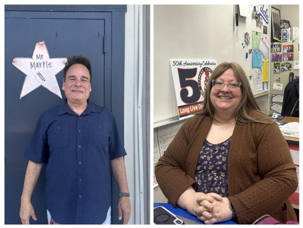 Mr. Markle and Ms.Hamilton have both dedicated over 20 years of teaching to AUHSD.