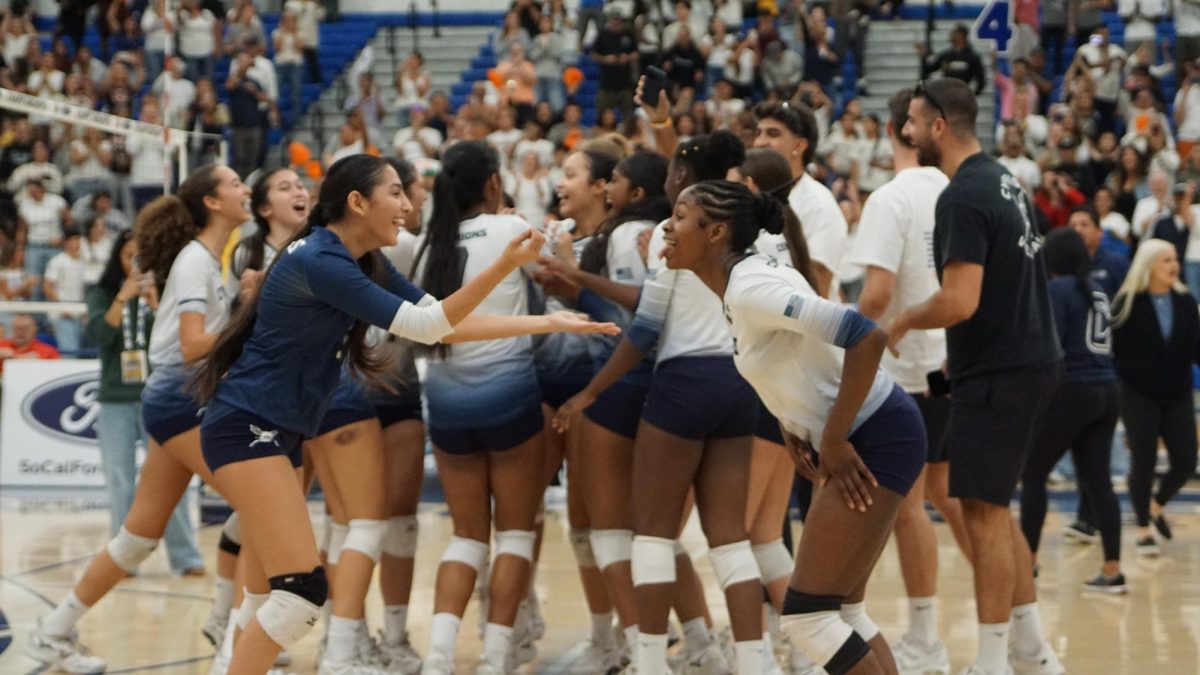 Girls Volleyball celebrates becoming CIF Division 3 Champions!
