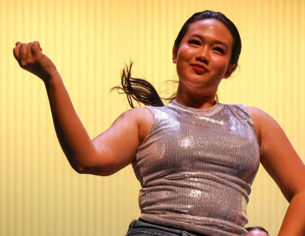 Jayda Juanillo performed with a lot of energy along with her classmates in Advanced Dance. 