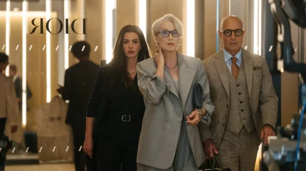 Anne Hathaway, Meryl Streep, and Stanley Tucci return after 20 years. 